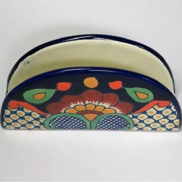 Mexican Hand painted Napkin holder - Picture 4 of 6
